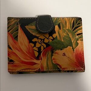 Patricia Nash Cuban Tropical Floral Cash Passport and  Card Holder